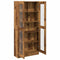 vidaXL Highboard Old Wood 82.5x30.5x185 cm Engineered Wood