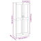 vidaXL Highboard Old Wood 82.5x30.5x185 cm Engineered Wood