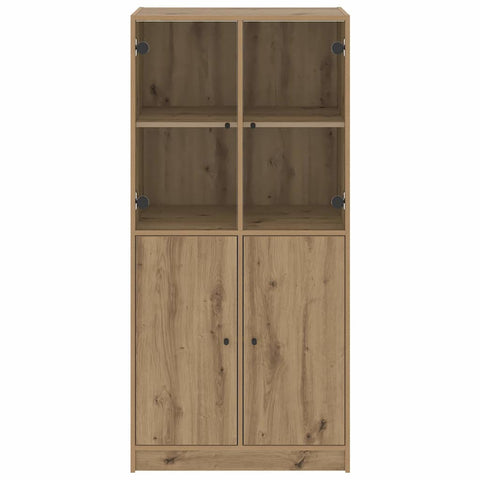 vidaXL Highboard with Doors Artisian Oak 68x37x142 cm Engineered Wood