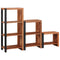 vidaXL Bookshelf 3 pcs Brown 50 x 30 x 110 cm Solid Acacia wood