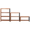 vidaXL Bookshelf 3 pcs Brown 80 x 30 x 110 cm Solid Acacia wood
