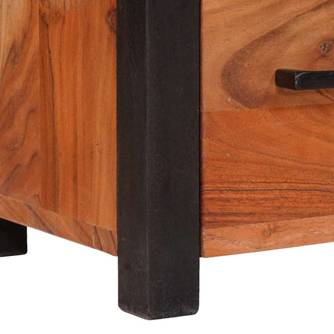 vidaXL Sideboard 3 pcs Brown 110 x 30 x 75 cm Solid Acacia wood