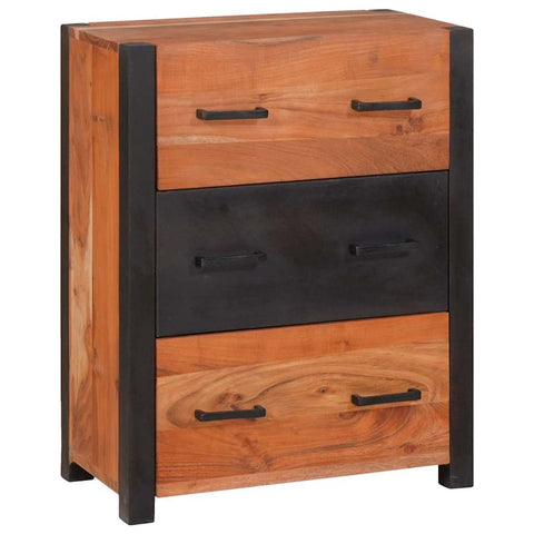 vidaXL Sideboard 3 pcs Brown 110 x 30 x 75 cm Solid Acacia wood