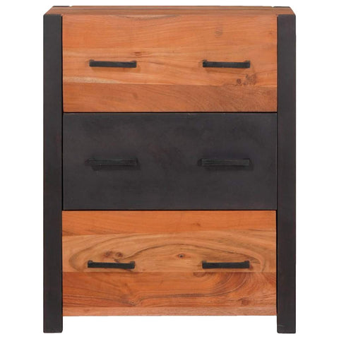 vidaXL Sideboard 3 pcs Brown 110 x 30 x 75 cm Solid Acacia wood