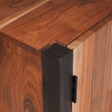 vidaXL Sideboard 3 pcs Brown 55 x 30 x 75 cm Solid Acacia wood