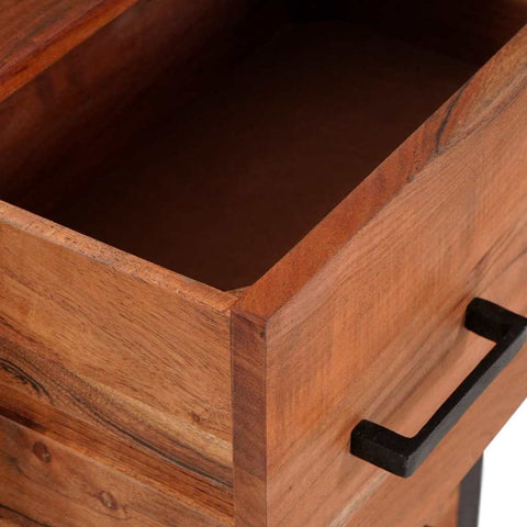 vidaXL Sideboard 3 pcs Brown 55 x 30 x 75 cm Solid Acacia wood