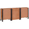 vidaXL Sideboard 3 pcs Brown 55 x 30 x 75 cm Solid Acacia wood
