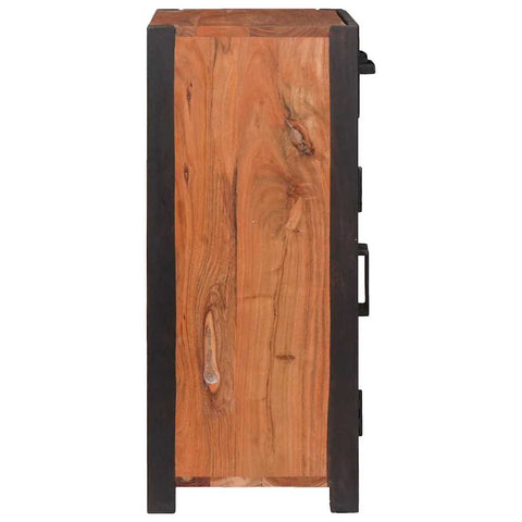 vidaXL Sideboard 2 pcs Brown 110 x 30 x 75 cm Solid Acacia wood
