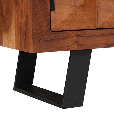 vidaXL Media Storage Cabinets & Racks with Door Brown 112 x 30 x 48 cm