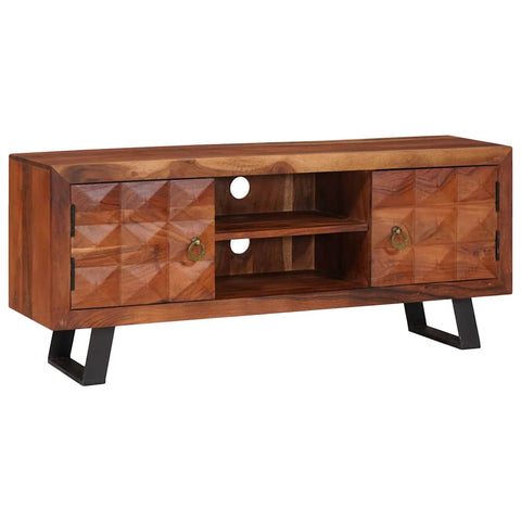vidaXL Media Storage Cabinets & Racks with Door Brown 112 x 30 x 48 cm