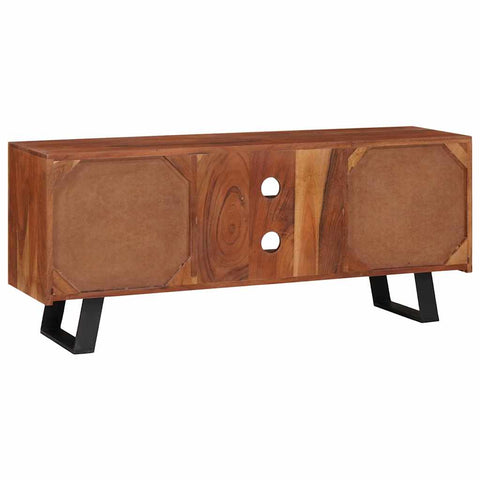 vidaXL Media Storage Cabinets & Racks with Door Brown 112 x 30 x 48 cm