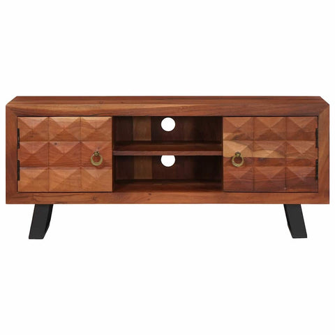 vidaXL Media Storage Cabinets & Racks with Door Brown 112 x 30 x 48 cm