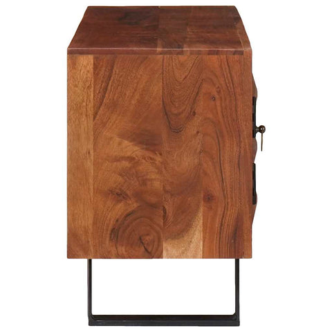 vidaXL Media Storage Cabinets & Racks with Door Brown 112 x 30 x 48 cm
