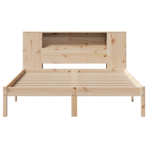 vidaXL Bookcase Bed without Mattress 120x190 cm Small Double Solid Wood Pine