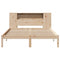 vidaXL Bookcase Bed without Mattress 120x190 cm Small Double Solid Wood Pine