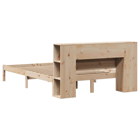 vidaXL Bookcase Bed without Mattress 120x190 cm Small Double Solid Wood Pine