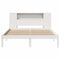 vidaXL Bookcase Bed without Mattress White 120x190 cm Small Double Solid Wood Pine