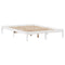 vidaXL Bookcase Bed without Mattress White 135x190 cm Double Solid Wood Pine