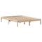 vidaXL Bookcase Bed without Mattress 140x190 cm Solid Wood Pine