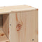 vidaXL Bookcase Bed without Mattress 140x190 cm Solid Wood Pine