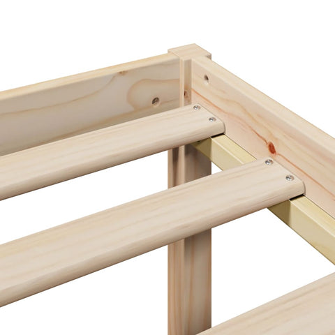 vidaXL Bookcase Bed without Mattress 140x190 cm Solid Wood Pine
