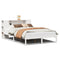 vidaXL Bookcase Bed without Mattress White 140x190 cm Solid Wood Pine