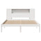 vidaXL Bookcase Bed without Mattress White 140x190 cm Solid Wood Pine