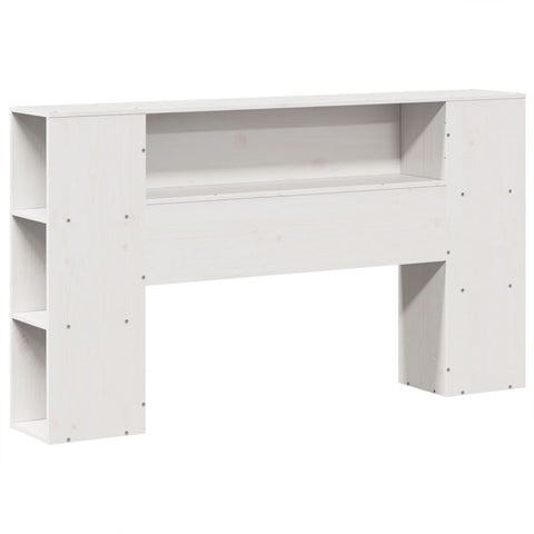 vidaXL Bookcase Bed without Mattress White 140x190 cm Solid Wood Pine