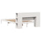 vidaXL Bookcase Bed without Mattress White 140x190 cm Solid Wood Pine
