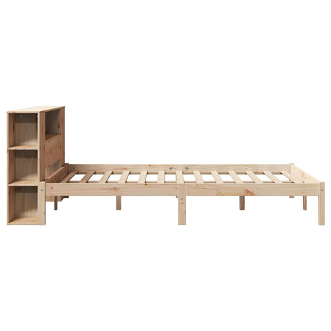 vidaXL Bookcase Bed without Mattress 140x200 cm Solid Wood Pine