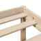 vidaXL Bookcase Bed without Mattress 140x200 cm Solid Wood Pine