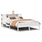 vidaXL Bookcase Bed without Mattress White 140x200 cm Solid Wood Pine
