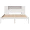 vidaXL Bookcase Bed without Mattress White 140x200 cm Solid Wood Pine