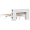 vidaXL Bookcase Bed without Mattress White 140x200 cm Solid Wood Pine