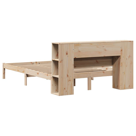 vidaXL Bookcase Bed without Mattress 160x200 cm Solid Wood Pine
