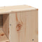 vidaXL Bookcase Bed without Mattress 160x200 cm Solid Wood Pine
