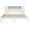 vidaXL Bookcase Bed without Mattress White 160x200 cm Solid Wood Pine