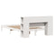 vidaXL Bookcase Bed without Mattress White 160x200 cm Solid Wood Pine