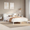 vidaXL Bookcase Bed without Mattress White 160x200 cm Solid Wood Pine