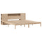 vidaXL Bookcase Bed without Mattress 180x200 cm Super King Solid Wood Pine
