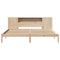 vidaXL Bookcase Bed without Mattress 180x200 cm Super King Solid Wood Pine