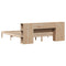 vidaXL Bookcase Bed without Mattress 180x200 cm Super King Solid Wood Pine