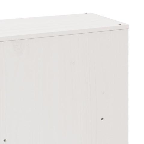 vidaXL Bookcase Bed without Mattress White 180x200 cm Super King Solid Wood Pine