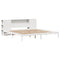 vidaXL Bookcase Bed without Mattress White 200x200 cm Solid Wood Pine