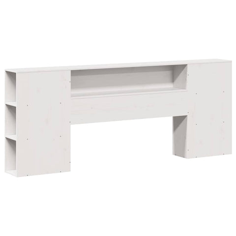 vidaXL Bookcase Bed without Mattress White 200x200 cm Solid Wood Pine