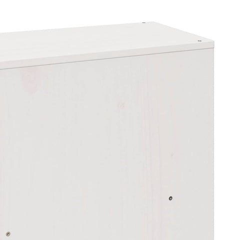 vidaXL Bookcase Bed without Mattress White 200x200 cm Solid Wood Pine
