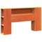 vidaXL Bookcase Bed without Mattress Wax Brown 135x190 cm Double Solid Wood Pine
