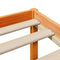 vidaXL Bookcase Bed without Mattress Wax Brown 140x190 cm Solid Wood Pine