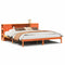 vidaXL Bookcase Bed without Mattress Wax Brown 180x200 cm Super King Solid Wood Pine