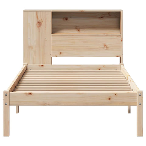 vidaXL Bookcase Bed without Mattress 75x190 cm Small Single Solid Wood Pine